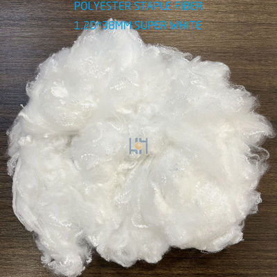 Buy Super White Polyester Staple Fibre For Sewing Thread And Textile 1.2Dx38mm SW online manufacture