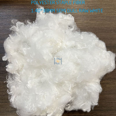 Buy Oeko Tex Standard 100 Polyester Staple Fiber For Spunlace Needle Punch Semi Dull Raw White1.4dx38mm Sd Rw online manufacture