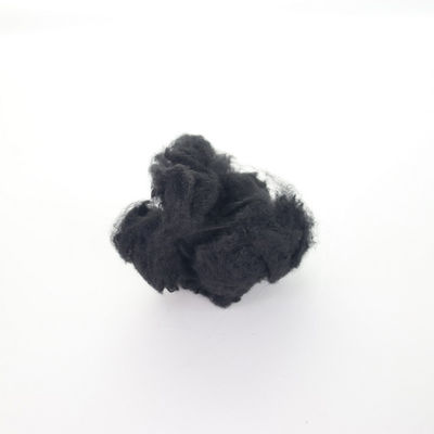 comprar Fibra de poliéster reciclado preto 1,2Dx32mm DDB Para produção têxtil Fibra tingida online manufacture